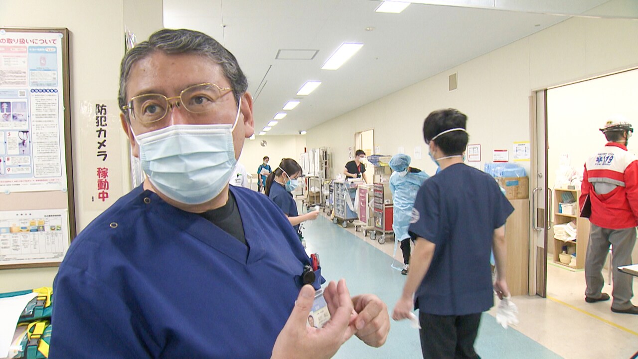 「その鼓動に耳をあてよ」より、救命救急センター長（当時）の北川喜己。