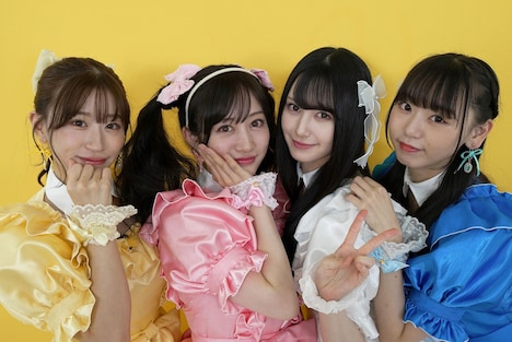 ドラマ「アイドル失格」より、劇中グループ・テトラのメンバー。