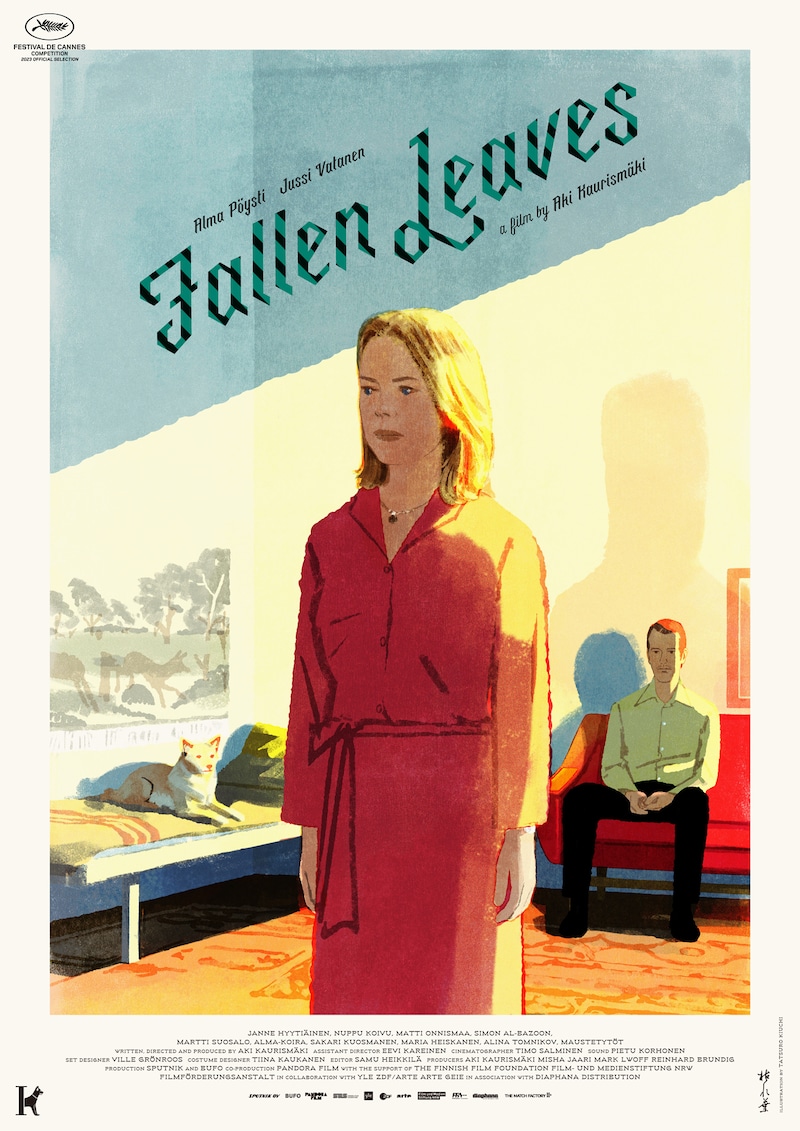 「枯れ葉」オルタナティブポスターのビジュアル。