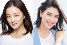 左から中越典子、橋本マナミ。