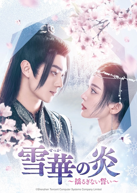 中国ドラマ「雪華の炎~揺るぎない誓い~」ビジュアル