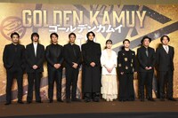 「ゴールデンカムイ」完成報告会の様子。