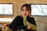 清水香奈子役の工藤遥。