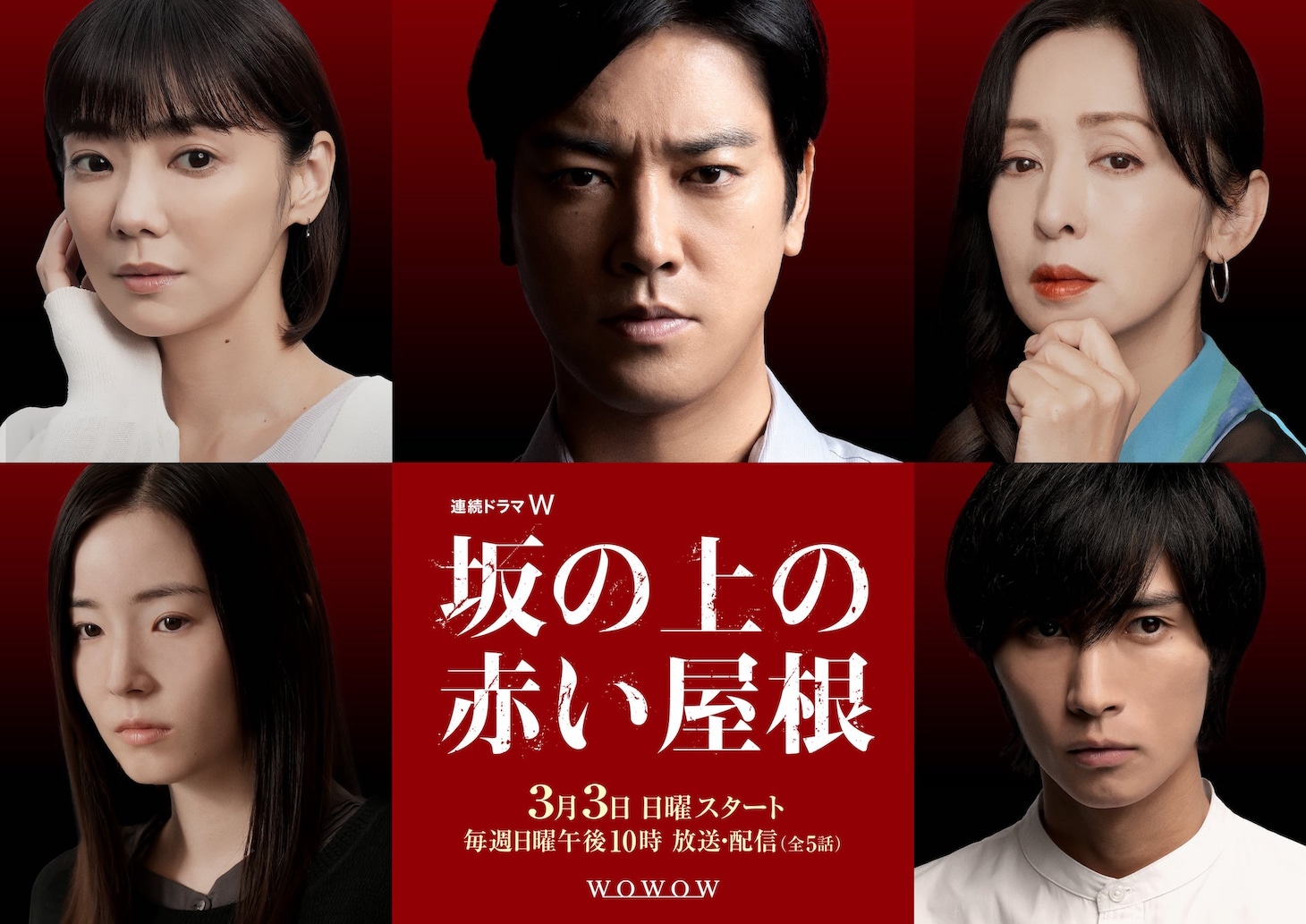 「連続ドラマW 坂の上の赤い屋根」キービジュアル