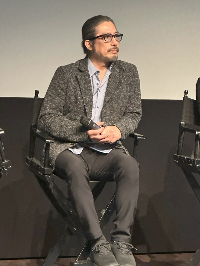 「SHOGUN 将軍」の記者会見に出席した真田広之。