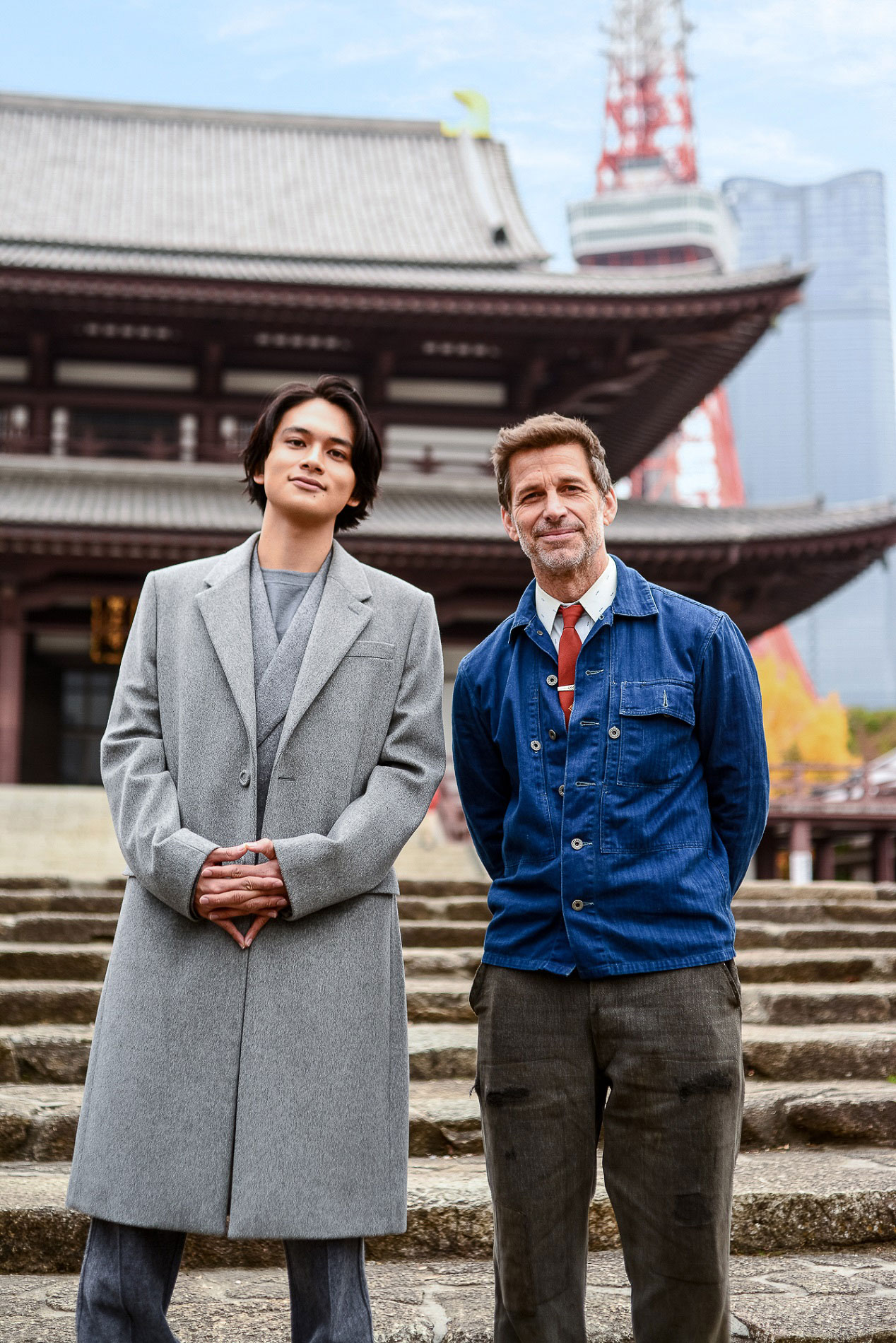 左から北村匠海、ザック・スナイダー。