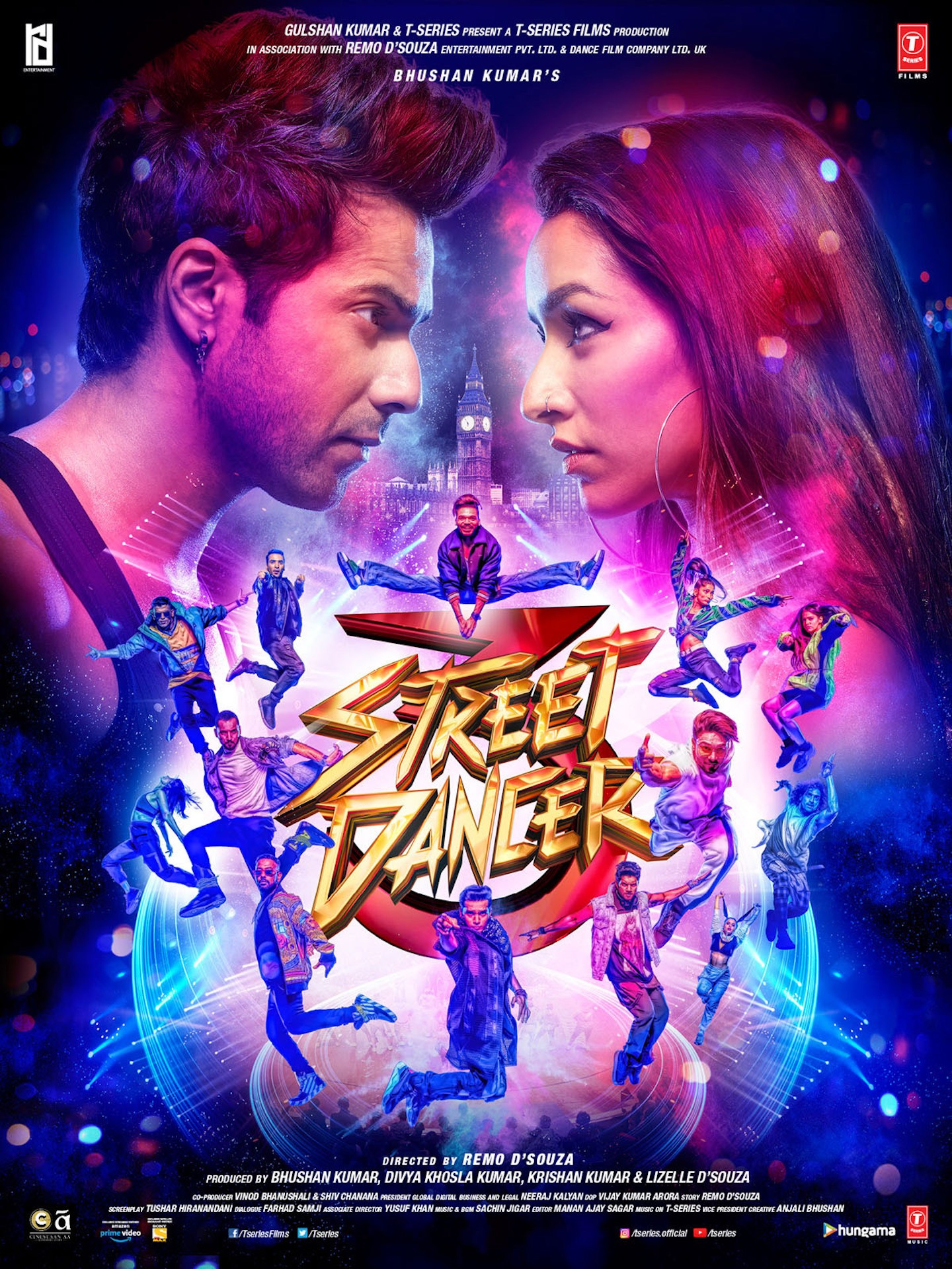 「ストリートダンサー」インド版ポスタービジュアル