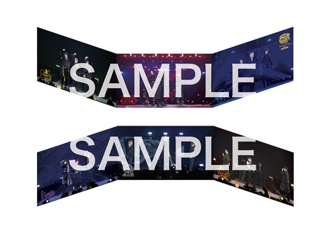 「『ヒプノシスマイク -Division Rap Battle-』Rule the Stage -Battle of Pride 2023-」3面ライブスクリーン版入場者プレゼントの3面パノラマカード(2月23日~29日)。