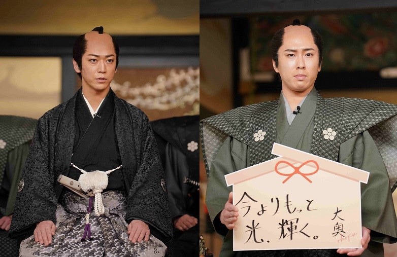左から亀梨和也、宮舘涼太。