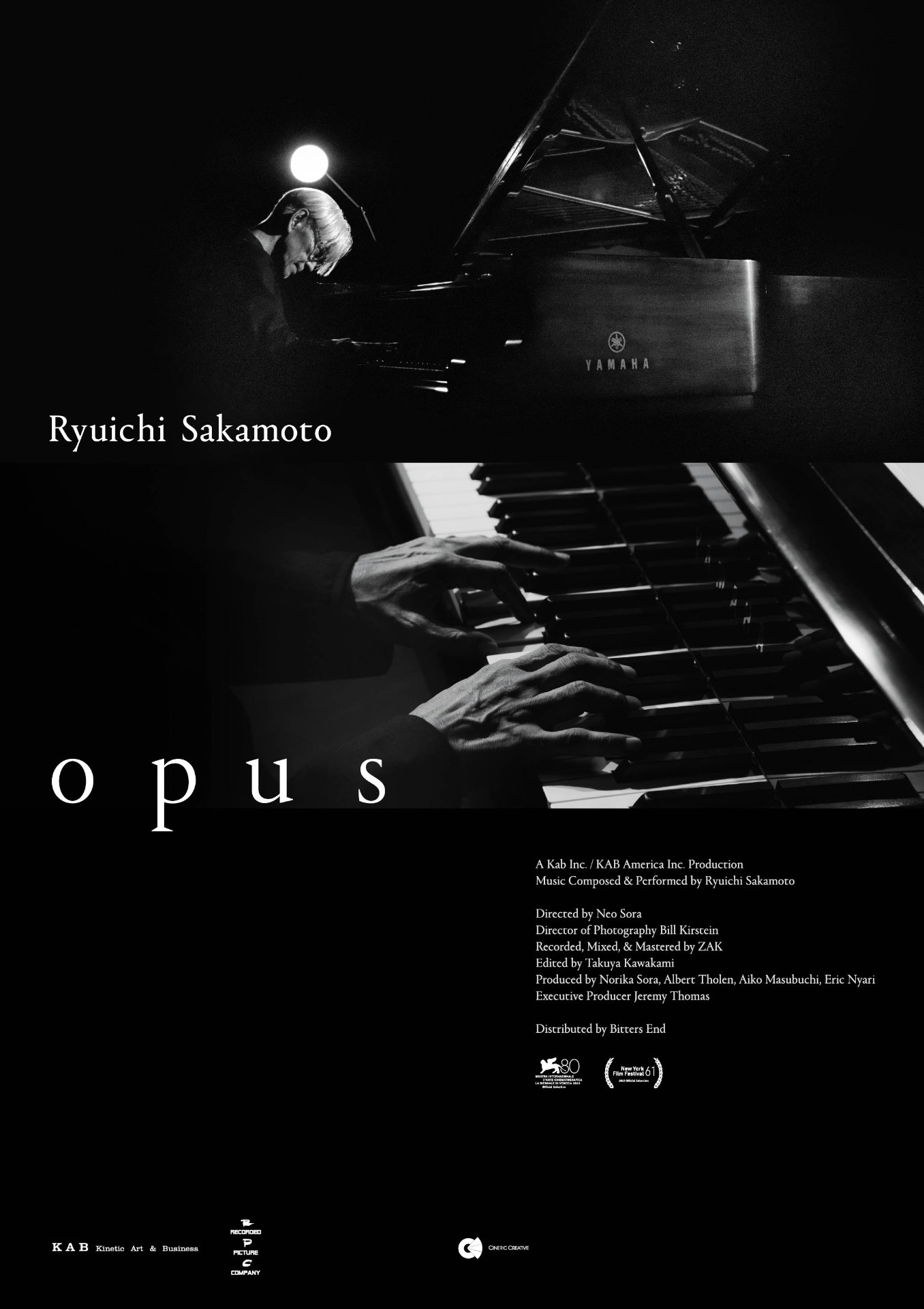 「Ryuichi Sakamoto | Opus」ポスタービジュアル