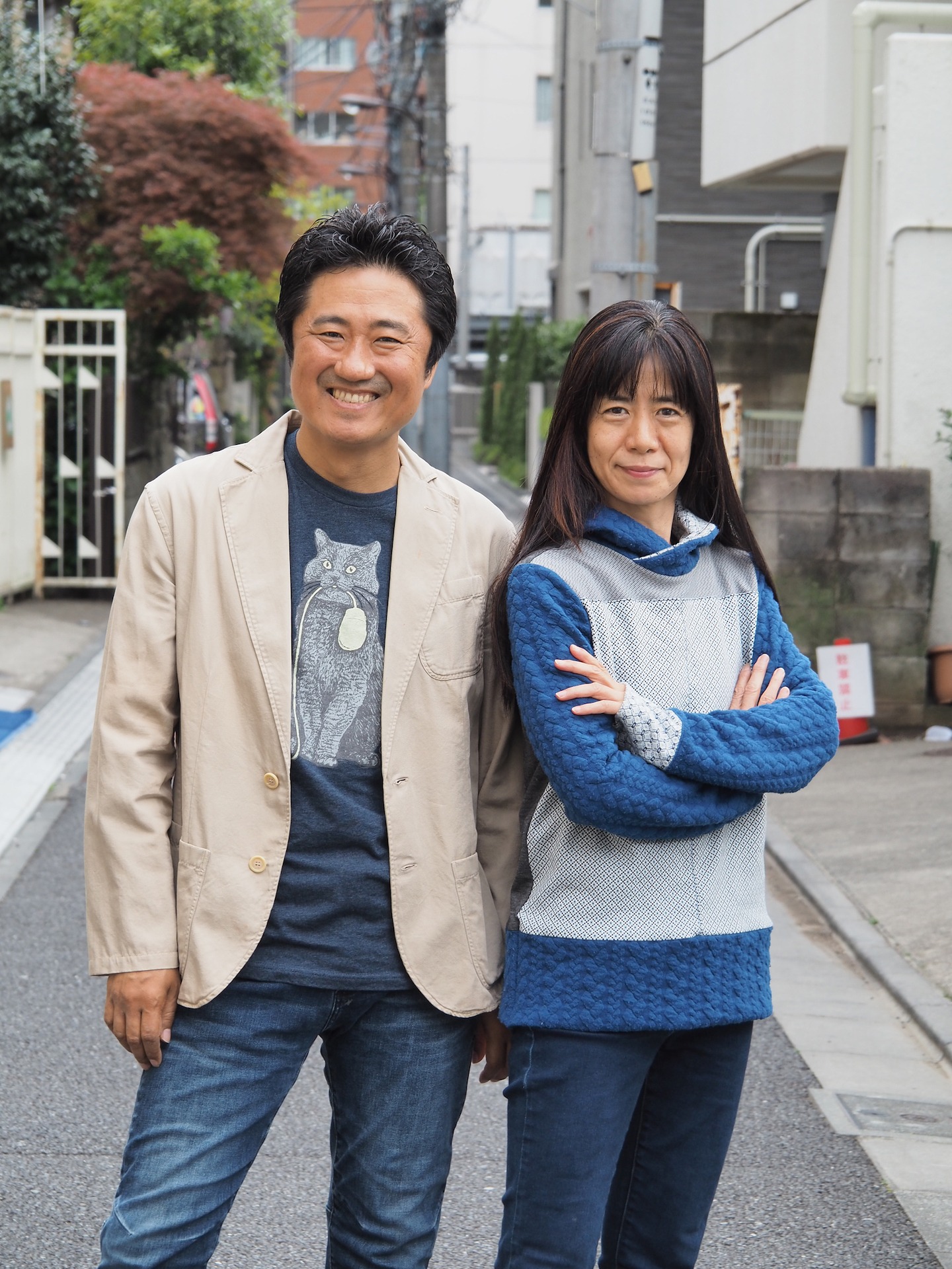 左から想田和弘、柏木規与子。