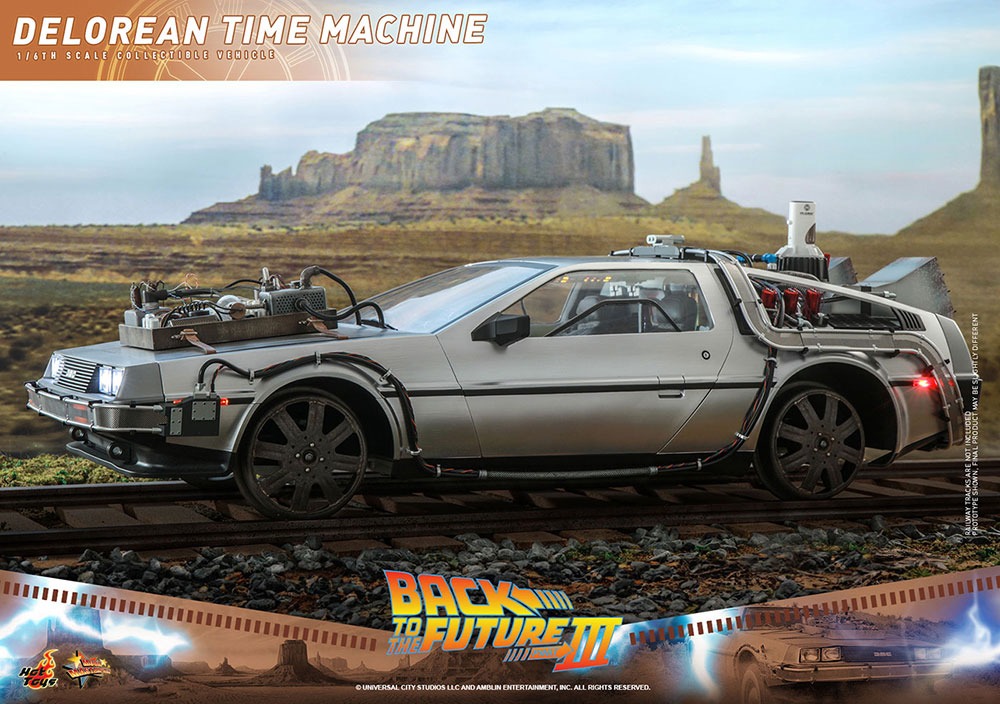「【ムービー・マスターピース】「バック・トゥ・ザ・フューチャーPART3」1/6スケールビークル デロリアン・タイムマシン」