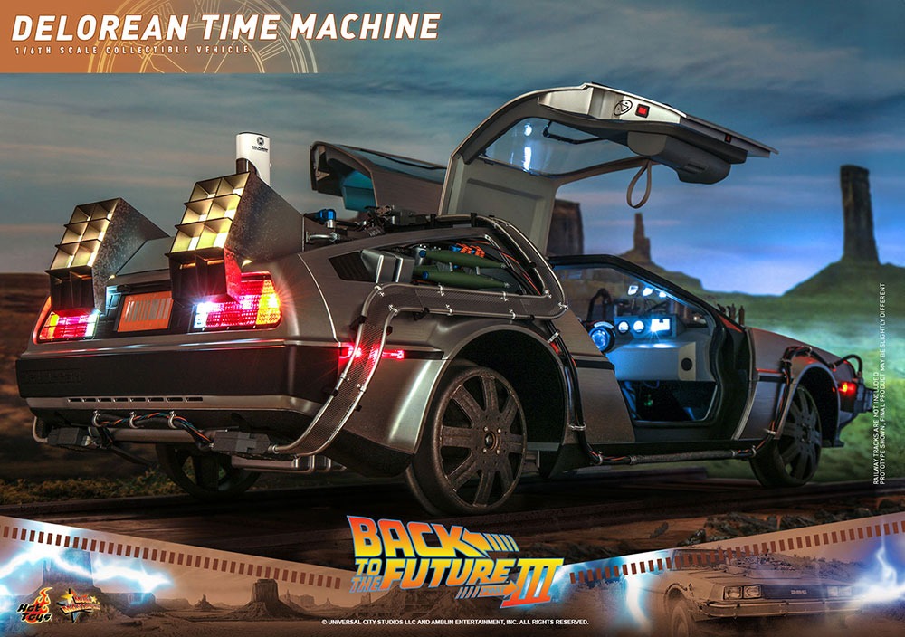 「【ムービー・マスターピース】「バック・トゥ・ザ・フューチャーPART3」1/6スケールビークル デロリアン・タイムマシン」