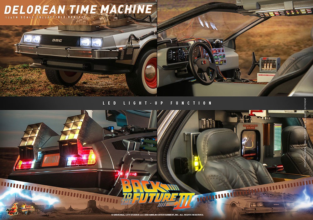 「【ムービー・マスターピース】「バック・トゥ・ザ・フューチャーPART3」1/6スケールビークル デロリアン・タイムマシン」