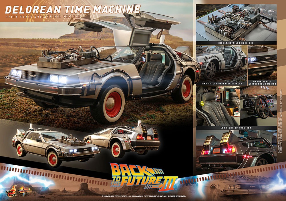 「【ムービー・マスターピース】「バック・トゥ・ザ・フューチャーPART3」1/6スケールビークル デロリアン・タイムマシン」
