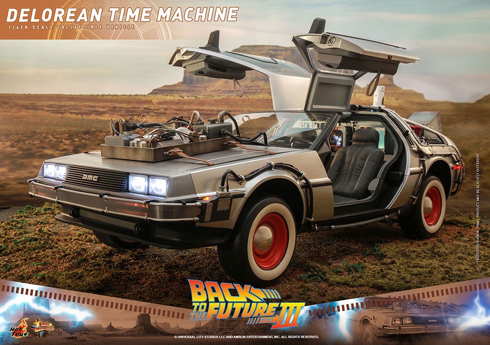 「【ムービー・マスターピース】「バック・トゥ・ザ・フューチャーPART3」1/6スケールビークル デロリアン・タイムマシン」