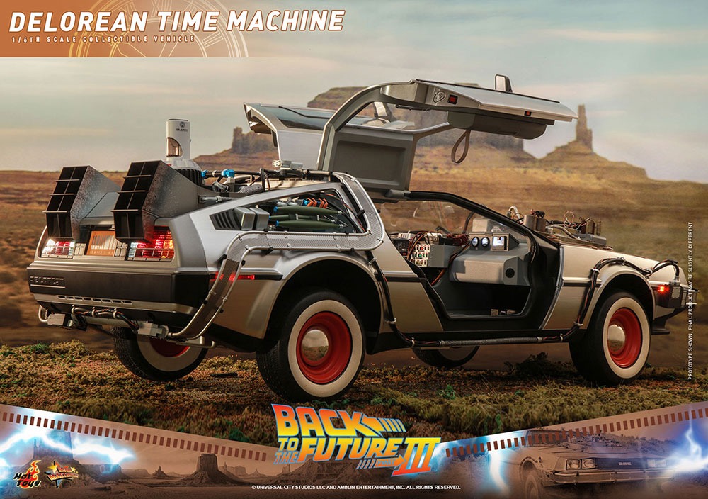 「【ムービー・マスターピース】「バック・トゥ・ザ・フューチャーPART3」1/6スケールビークル デロリアン・タイムマシン」