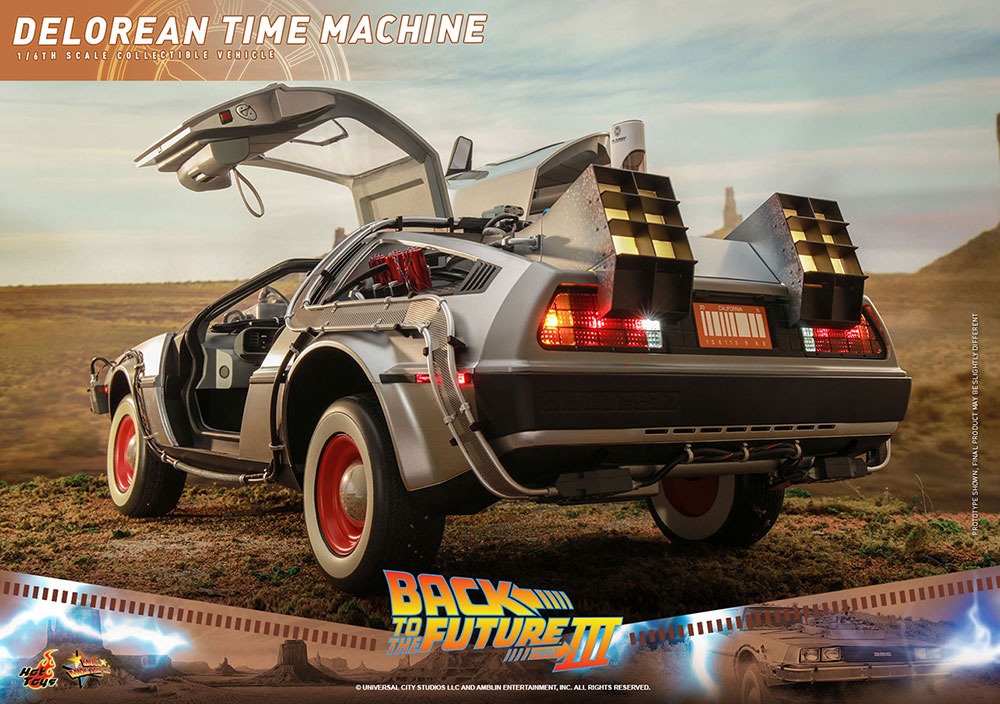 「【ムービー・マスターピース】「バック・トゥ・ザ・フューチャーPART3」1/6スケールビークル デロリアン・タイムマシン」