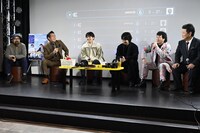 映画「カラオケ行こ！」公開記念イベントの様子。
