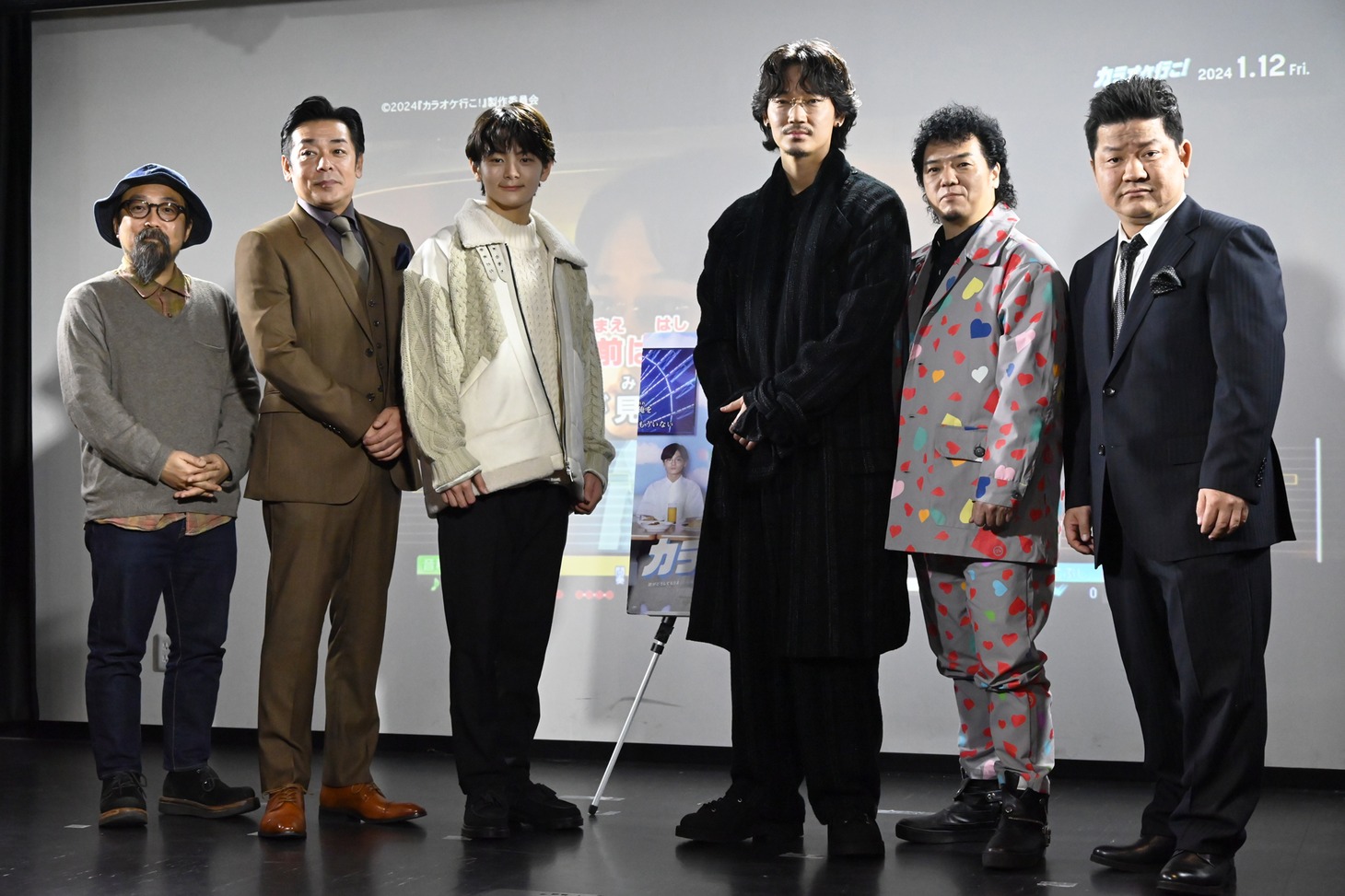 映画「カラオケ行こ！」公開記念イベントの様子。