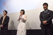 左から松大航也、古川琴音、下津優太。