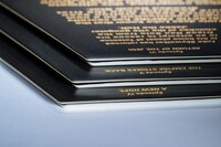 「有田焼 オープニングクロール皿」  (c)＆(TM) Lucasfilm Ltd.