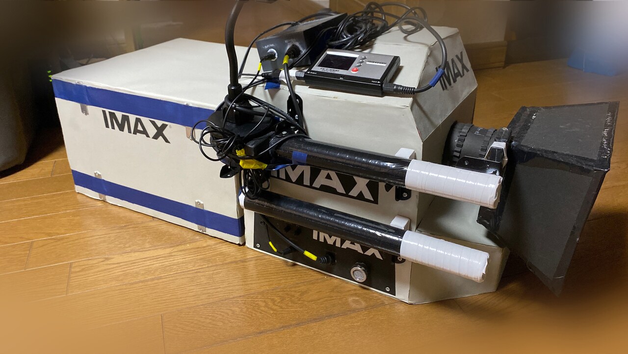 あべんたさん自作のIMAXカメラ。