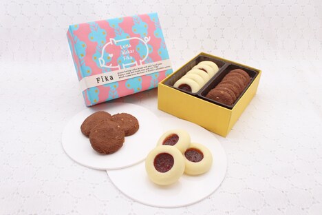 Fikaとコラボしたクッキー詰め合わせ。（ポストカード・手提げ袋付き）税込1250円