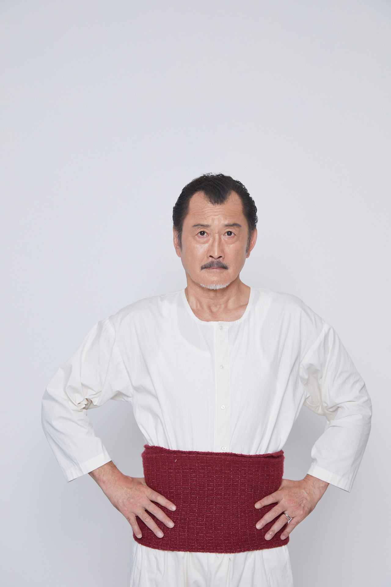 伊藤源太郎役の吉田鋼太郎。