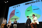「パーフェクトプロポーズ」完成披露試写会の様子。