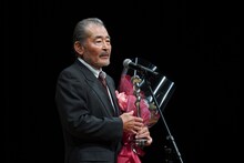 第45回ヨコハマ映画祭の特別大賞を受賞した藤竜也。