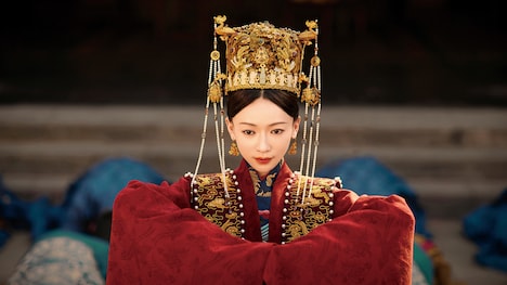 中国ドラマ「尚食（しょうしょく）～美味なる恋は紫禁城で～」場面写真より、ウー・ジンイエン（呉謹言）演じる姚子衿。