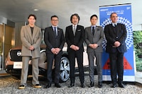 横浜フランス映画祭 2024ラインナップ発表記者会見の様子。