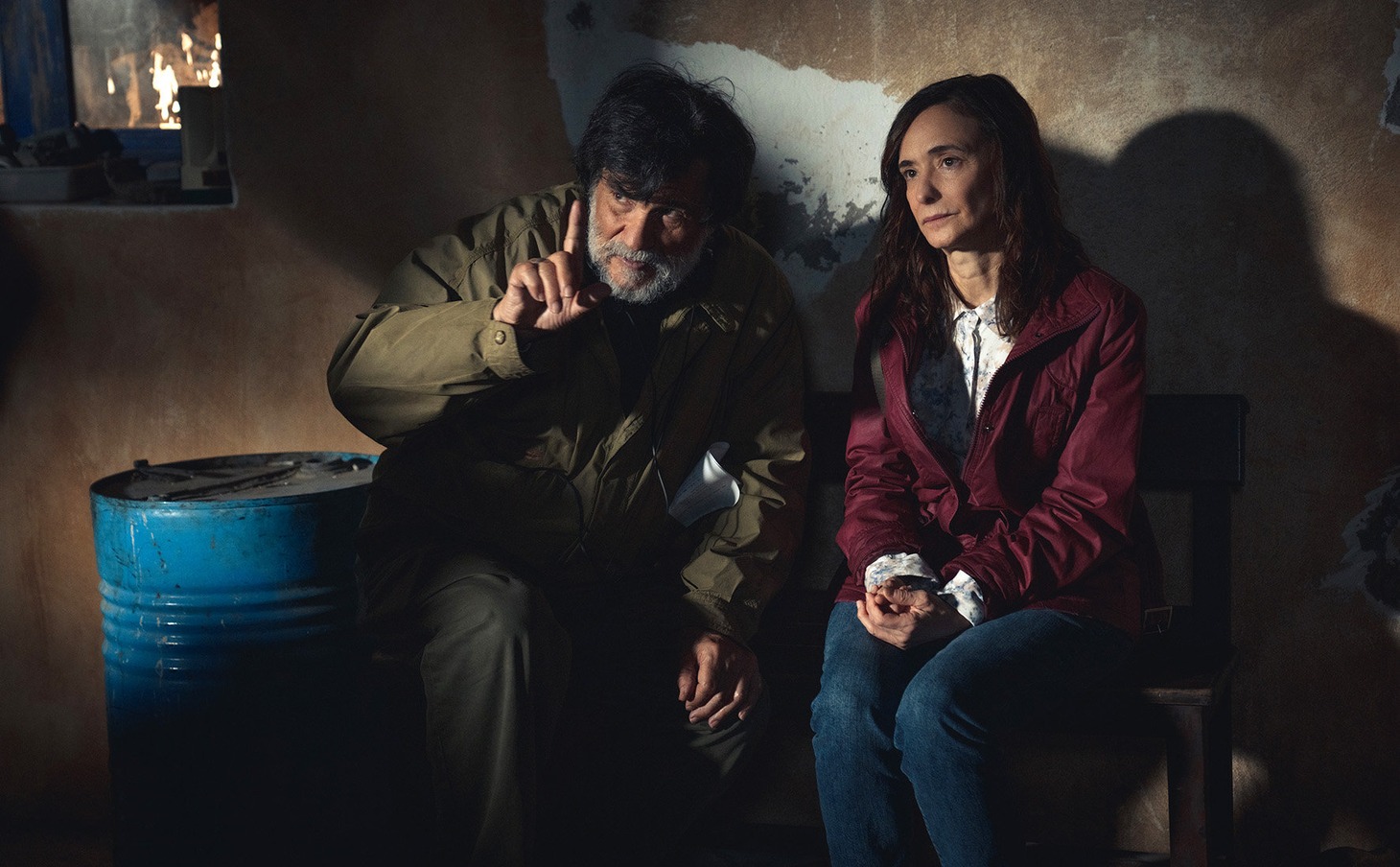 ビクトル・エリセ（左）とアナ・トレント（右）。