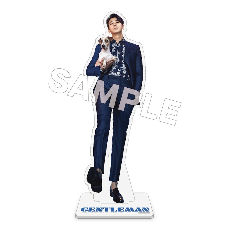 応募者全員プレゼントの「チュ・ジフン 特製アクリルスタンド」。