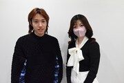 左から綿貫大介、明日菜子。