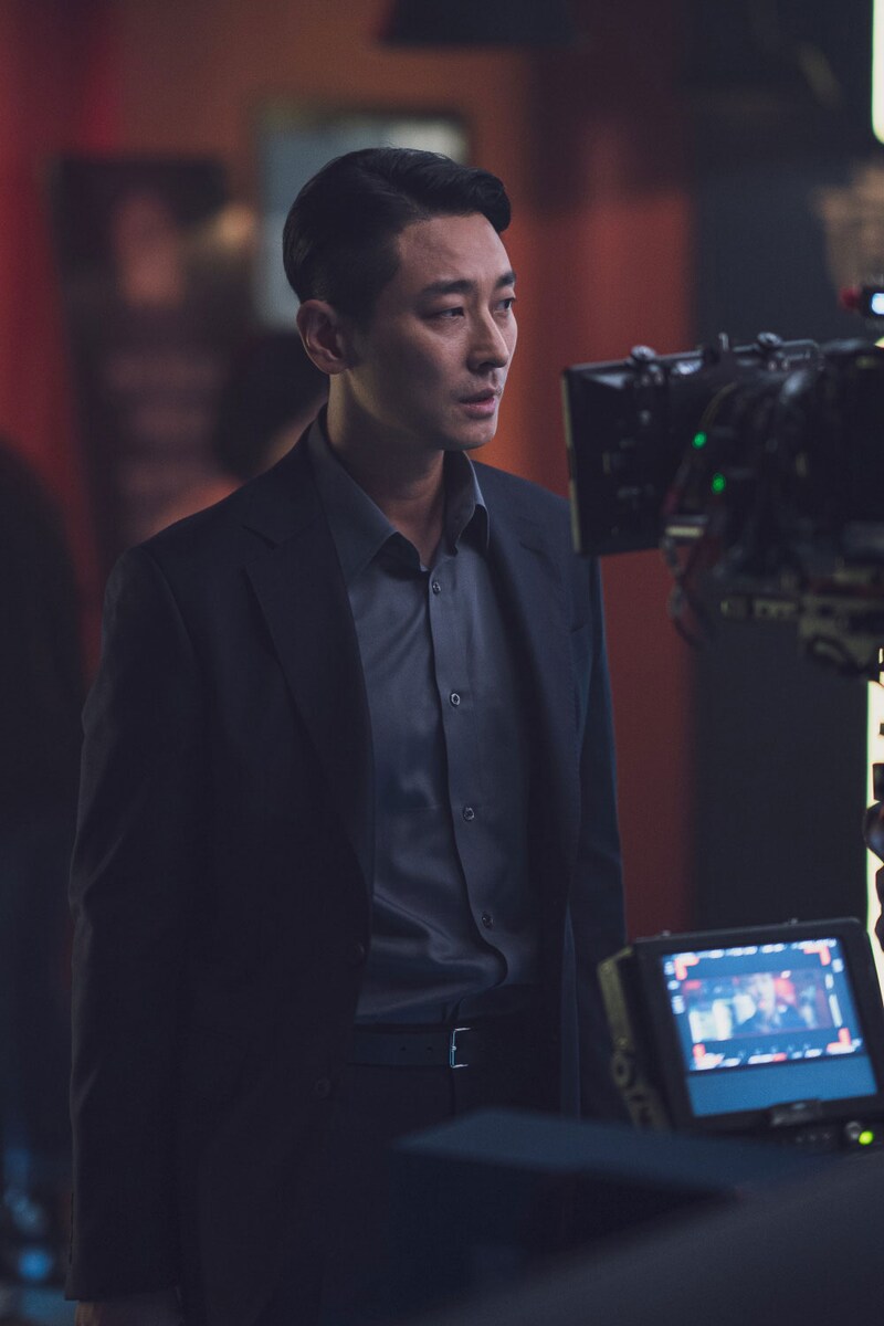 韓国映画「ジェントルマン」撮影中のチュ・ジフン。