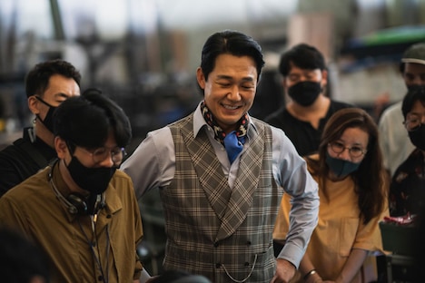 韓国映画「ジェントルマン」撮影中のパク・ソンウン。