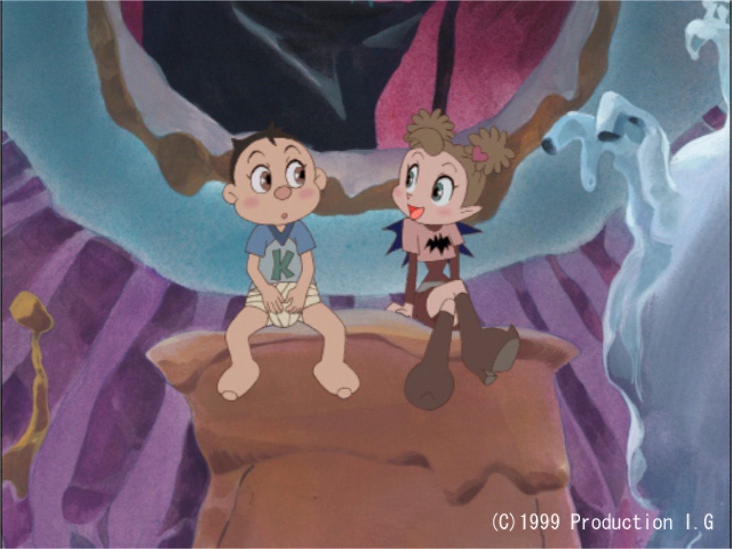 「なんちゃってバンパイヤン」場面カット (c) 1999 Production I.G