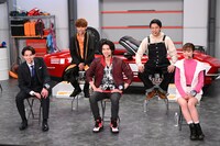 「爆上戦隊ブンブンジャー」制作発表会見の様子。