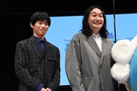 左から加賀翔、賀屋壮也。