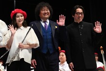 左から芳根京子、葉加瀬太郎、沢田完。