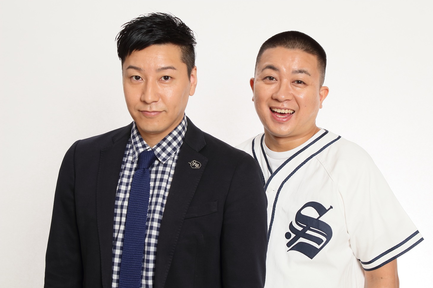 チョコレートプラネット。左から長田庄平、松尾駿。