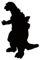 「ゴジラ・フェス大阪」開催記念グッズのシルエット。