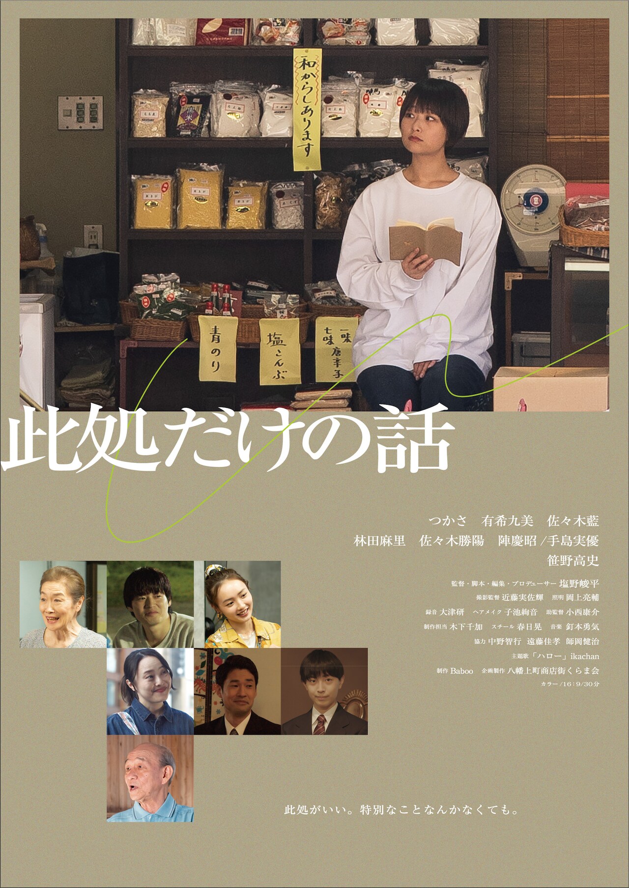 塩野峻平が故郷舞台に短編映画を制作、つかさら出演「此処だけの話」無料上映
