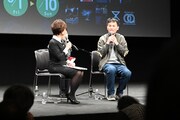 台湾映画「トラブル・ガール」トークイベントの様子。