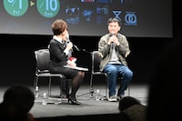 台湾映画「トラブル・ガール」トークイベントの様子。