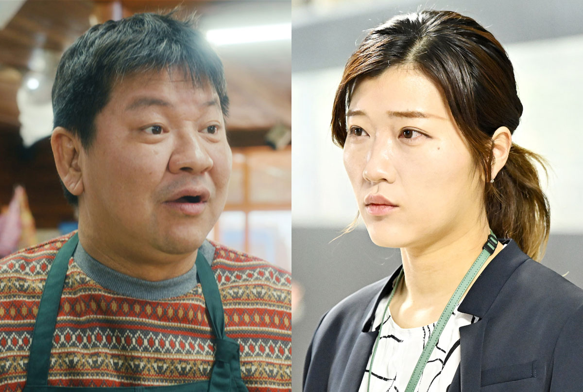 「さよならマエストロ」に出演する（左から）チャンス大城、ヒコロヒー。(c)TBS