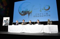 「ゴジラ-1.0」アカデミー賞受賞記念会見の様子。