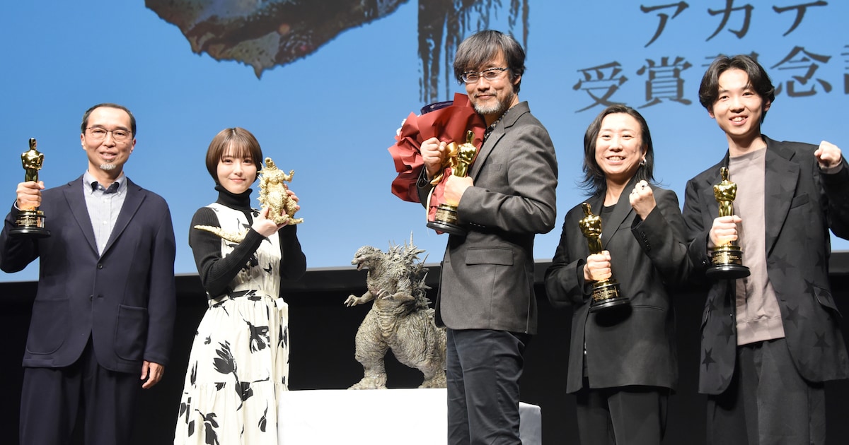 ゴジラ-1.0」でアカデミー賞受賞の山崎貴「ここが出発点」、オスカー像 